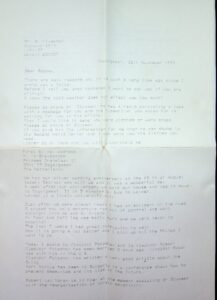 The letter written by Maya `s-Gravesande.