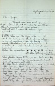 The letter written by Maya `s-Gravesande.
