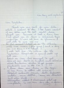 The letter written by Maya `s-Gravesande.