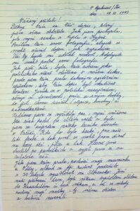 The letter written by M. Nachtmanova.