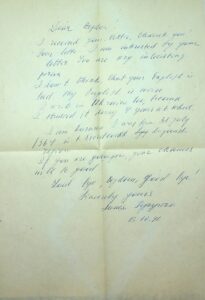 The letter written by Lilia Podkutko