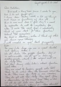 The letter written by Maya `s-Gravesande.