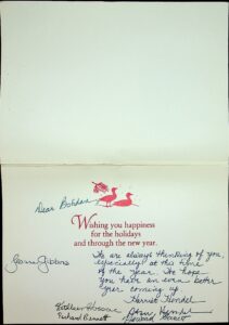 The letter written by  Stan Hendel.