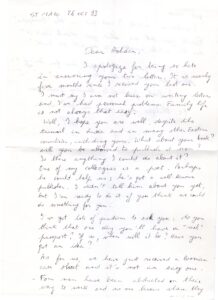 The letter written by Bonne Annee.