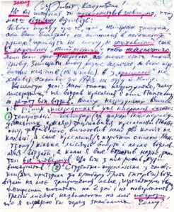 The letter fwritten by  K.K. Fedorynchuk.