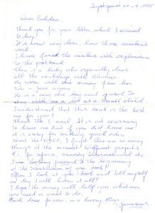Letters written by Maya `s-Gravesande.