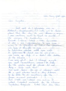The letter written by Maya `s-Gravesande.